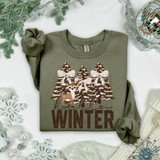 Hello Winter Bows DTF Heat Transfer 