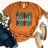 Blessed Brush Strokes Screen Print Heat Transfer