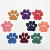Chenille Paw Print HAT/POCKET Patch