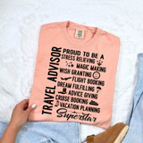 Travel Advisor BLACK DTF Heat Transfer 