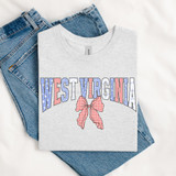 Shabby Patriotic Bow - Pick Your State DTF Heat Transfer
