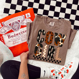Cowgirl Western Patchwork DTF Heat Transfer