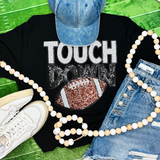 Touchdown with Football Sequins Patch