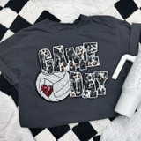 Volleyball Leopard & Sequins Patch, sports-themed patch featuring a volleyball with leopard print and sequins for decorative embellishment.