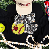 Softball Leopard & Sequins Patch