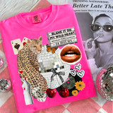 Blame It On My Wild Heart Collage DTF Heat Transfer