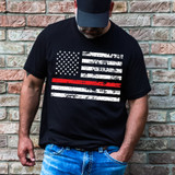 Thin Red Line Flag DTF Heat Transfer