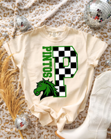 Checkered Mascot N-Z DTF Heat Transfer