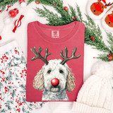 Christmas Reindeer Dog DTF Heat Transfer