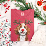 Christmas Reindeer Dog DTF Heat Transfer