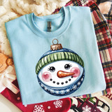 Snowman Ornament DTF Heat Transfer