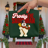 Faux Yarn Top Hat Snowman DTF Heat Transfer