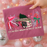 Groovy Most Wonderful Time of the Year Retro Bus DTF Heat Transfer