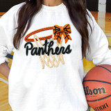 Faux Yarn Basketball Hoop Mascot DTF Heat Transfer