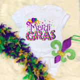 Jester Hat Colorful Beads Mardi Gras Sublimation Transfer