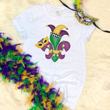 Watercolor Mardi Gras Sublimation Transfer