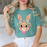 Polka Dot Bow Bunny DTF Heat Transfer
