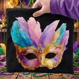 Mardi Gras Masquerade Mask DTF Heat Transfer