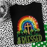 Lucky And Blessed DTF Heat Transfer