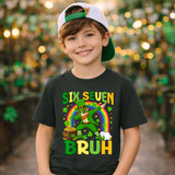 Six Seven Bruh Dabbing Leprechaun DTF Heat Transfer