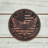250 Years Of Freedom Leather Hat Patch