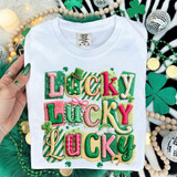 Retro Lucky Stacked DTF Heat Transfer