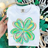 Colorful Shamrock DTF Heat Transfer