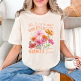 The Lord Is Greater Wild Flowers DTF Heat Transfer