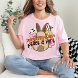 Some Bunny Is Alive Peace Is Here DTF Heat Transfer