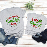 Mommysaurus Rex Dinosaur Mommy and Me Sublimation Transfer