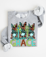 Hop Into Grace DTF Heat Transfer