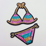 Bikini Sequin SET HAT/POCKET Patch