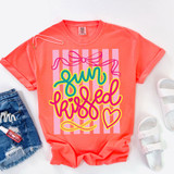 Multicolor Sunkissed Stripes DTF Heat Transfer