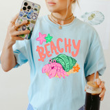 Beachy Hermit Crab DTF Heat Transfer