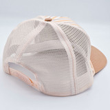 Neutral Stripe Structured Cotton Trucker Hat – Fully Adjustable Boutique Blank Cap
