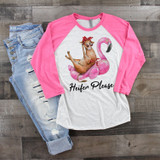 Heifer please cow in flamingo floatie Sublimation Transfer