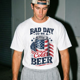 Bad Day To Be A Cold Beer DTF Heat Transfer