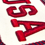 Retro USA Puff Embroidered Patch – 4” Wide