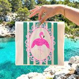 Pink Flamingo Coastal DTF Heat Transfer
