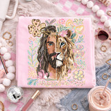 Floral Jesus And Lion DTF Heat Transfer
