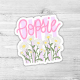 Oopsie Daisy Die Cut Vinyl Sticker