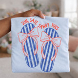 Sun, Salt, Sandy Toes DTF Heat Transfer