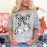 Checkered Bow Ghosts DTF Heat Transfer