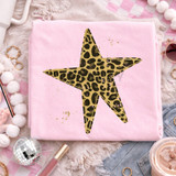 Leopard Retro Star DTF Heat Transfer