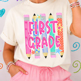 Retro Pencil Grade DTF Heat Transfer