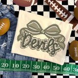 Camo Bow School Mascot DTF Heat Transfer
