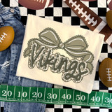 Camo Bow School Mascot DTF Heat Transfer