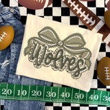 Camo Bow School Mascot DTF Heat Transfer