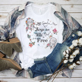 All good things are wild and free boho rose dreamcatcher Sublimation Transfer