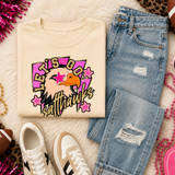 Pink Glitter Mascot - 62 teams -  DTF Heat Transfer